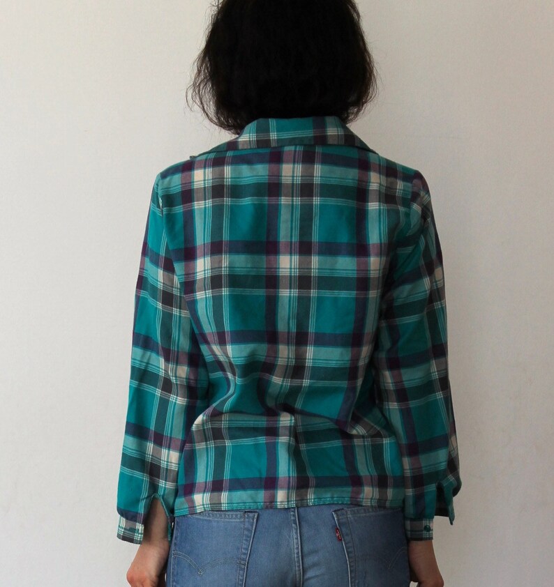 Vintage Soft Cotton Plaid Shirt