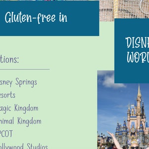 WDW Gluten Free Snack Guide | Top Gluten-Free Disney World Treats | Digital Download