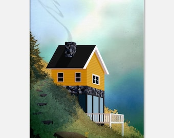 Little Cabin on Canvas