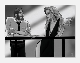 They Fancy Each Other on Canvas