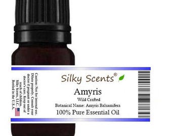 Amyris Wild Crafted Essential Oil (Sandalwood West Indian - Amyris Balsamifera) 100% Pure and Natural