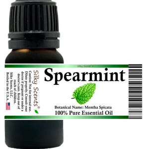 Silky Scents Spearmint Essential Oil (Mentha Spicata) 100% Pure and Natural