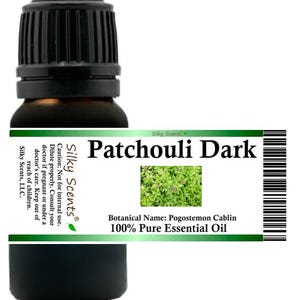 Zijdeachtige geuren Patchouli donkere etherische olie (Pogostemon Cablin) 100% puur en natuurlijk