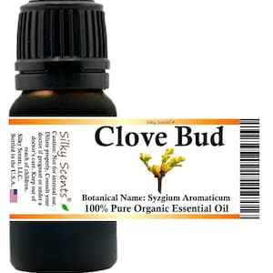 Silky Scents Clove Bud Organic Essential Oil (Syzgium Aromaticum) 100% Pure and Natural
