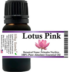 Silky Scents Lotus Pink Absolute Essential Oil (Nelumbo Nucifera) 100% Pure and Natural