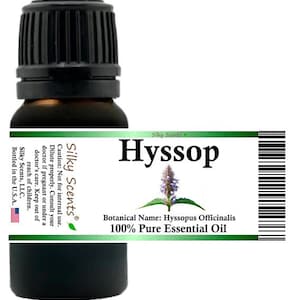 Silky Scents Hyssop Essential Oil (Hyssopus Officinalis) 100% Pure and Natural