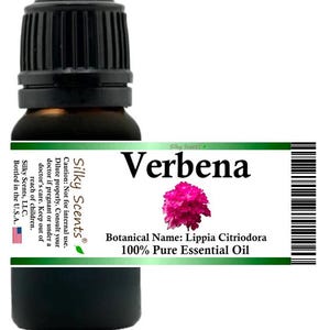 Silky Scents Verbena (Lemon Verbena) Essential Oil (Lippia Citriodora) 100% Pure and Natural