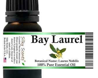 Silky Scents Bay Laurel Essential Oil (Laurus Nobilis) 100% Pure and Natural