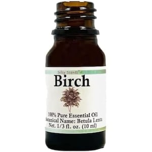 Olejek eteryczny z brzozy Silky Scents (Betula Lenta) 100% czysty i naturalny – z nakrętką zabezpieczającą przed otwarciem przez dzieci