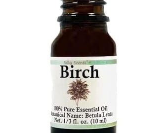 Huile essentielle de bouleau (Betula Lenta) 100 % pure et naturelle, avec bouchon de sécurité enfant
