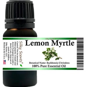 Silky Scents Lemon Myrtle Essential Oil (Backhousia Citriodora) 100% Pure and Natural