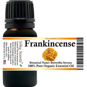 Silky Scents Frankincense Organic Essential Oil (Boswellia Serrata) 100% Pure and Natural