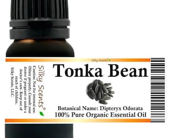Silky Scents Tonka Organic Essential Oil 100% Pure and Natural