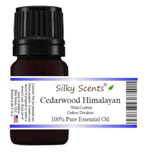 Cedarwood Himalayan Wild Crafted Essential Oil (Cedrus Atlantica Substantial) 100% Pure and Natural