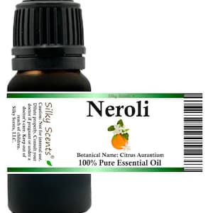 Silky Scents Neroli Essential Oil (Citrus Aurantium) 100% Pure and Natural
