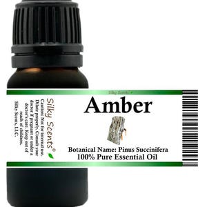 Silky Scents Amber Essential Oil (Pinus Succinifera) 100% Pure and Natural