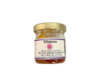 Mimosa Absolute Essential Oil (Acaica Mirensi)   (SEMI-SOLID) 100% Pure and Natural *Comes in a Jar) - 1/4 ounce