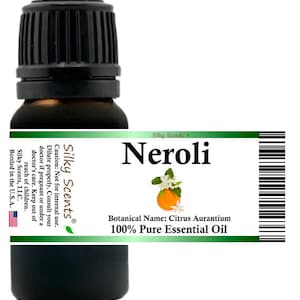 Silky Scents Neroli Essential Oil (Citrus Aurantium) 100% Pure and Natural