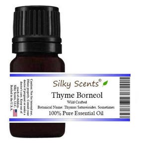 Thyme Borneol Wild Crafted Essential Oil Thymus Satureioides 100% Pure and Natural image 1