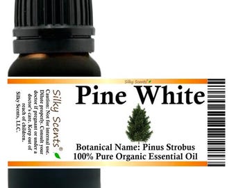 Aceite esencial orgánico de pino blanco Silky Scents (Pinus strobus) 100% puro y natural