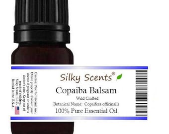 Copaiba Balsam Wild Crafted Essential Oil (Copaifera Officinalis) 100% Pure and Natural