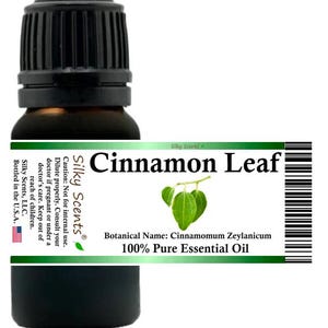 Silky Scents Cinnamon Leaf Essential Oil (Cinnamomum Zeylanicum - True Cinnamon) 100% Pure and Natural