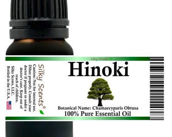 Silky Scents Hinoki Essential Oil (Chamaecyparis Obtusa) 100% Pure and Natural