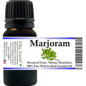 Silky Scents Marjoram Wild Crafted Essential Oil (Thymus Mastichina) 100% Pure and Natural