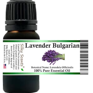 Silky Scents Lavender Bulgarian Essential Oil (Lavandula Angustifolia - English Lavender) 100% Pure and Natural