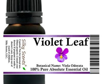 Silky Scents Violet Leaf Absolute Essential Oil (Viola Odorata) 100% Pure and Natural