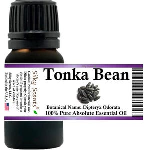 Seidiger Duft Tonka Absolutes (halbfestes) ätherisches Öl 100% rein und natürlich - 9 ML (IN GLAS)