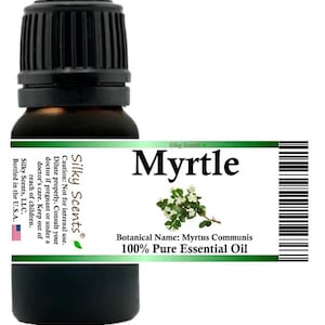Silky Scents Myrtle Essential Oil (Myrtus Communis) 100% Pure and Natural