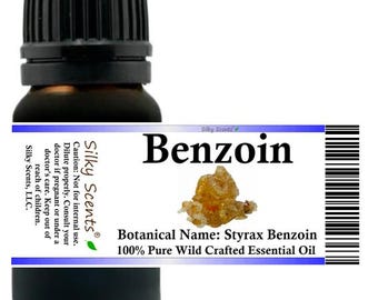 Silky Scents Benzoë Wild Crafted etherische olie (Styrax Benzoin) 100% puur en natuurlijk