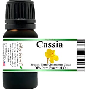 Silky Scents Cassia Essential Oil (Cinnamomum Cassia) 100% Pure and Natural