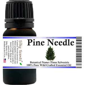Silky Scents Pine Needle (Pine Scotch) Wild Crafted Essential Oil (Pinus Sylvestris) 100% Pure and Natural