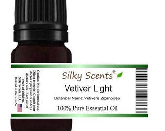 Vetiver Light Essential Oil (Vetiveria Zizanoides) 100% Pure and Natural