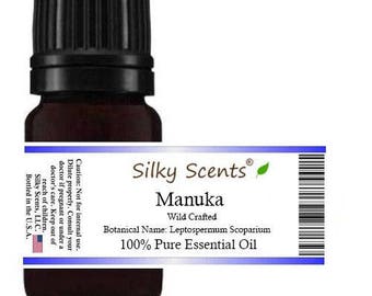 Manuka Wild Crafted (Tea Tree New Zealand) Essential Oil (Leptospermum Scoparium) 100% Pure and Natural