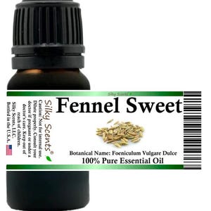 Silky Scents Fennel Sweet Essential Oil (Foeniculum Vulgare Dulce) 100% Pure and Natural