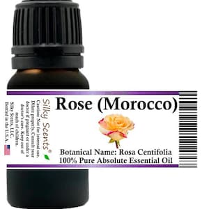 Silky Scents Rose (Morocco) Absolute Essential Oil (Rosa Centifolia) 100% Pure and Natural