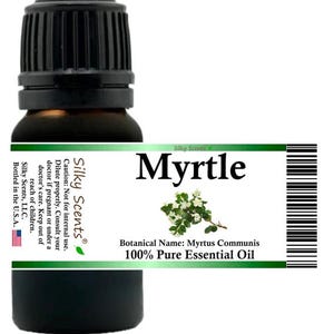 Silky Scents Myrtle Essential Oil (Myrtus Communis) 100% Pure and Natural