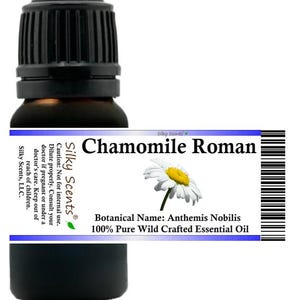 Silky Scents Chamomile Roman Wild Crafted Essential Oil (Anthemis Nobilis) 100% Pure and Natural