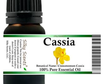 Silky Scents Cassia Essential Oil (Cinnamomum Cassia) 100% Pure and Natural