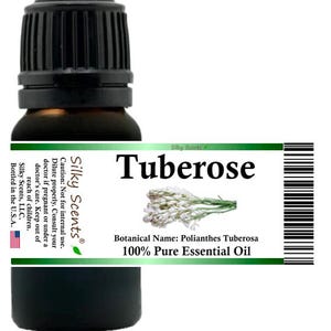 Silky Scents Tuberose Essential Oil (Polianthes Tuberosa) 100% Pure and Natural