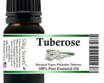 Silky Scents Tuberose Essential Oil (Polianthes Tuberosa) 100% Pure and Natural