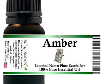 Silky Scents Amber Essential Oil (Pinus Succinifera) 100% Pure and Natural