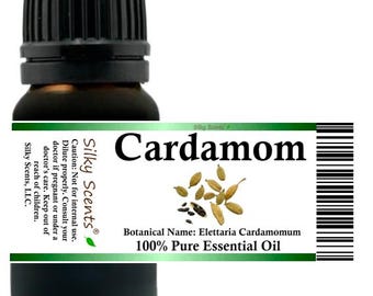 Aceite esencial de cardamomo Silky Scents (Elettaria Cardamomum) 100% puro y natural
