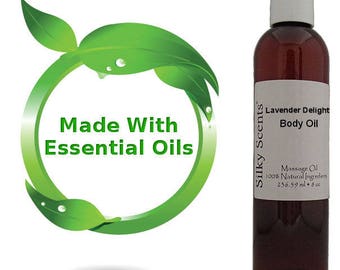 8 oz Lavender Delight Body Oil