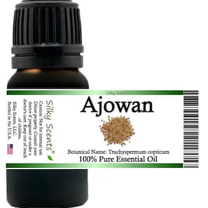 Silky Scents Ajowan Essential Oil (Trachyspermum copticum) 100% Pure and Natural