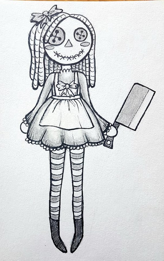 Cute Creepy Doll Drawing ubicaciondepersonas.cdmx.gob.mx