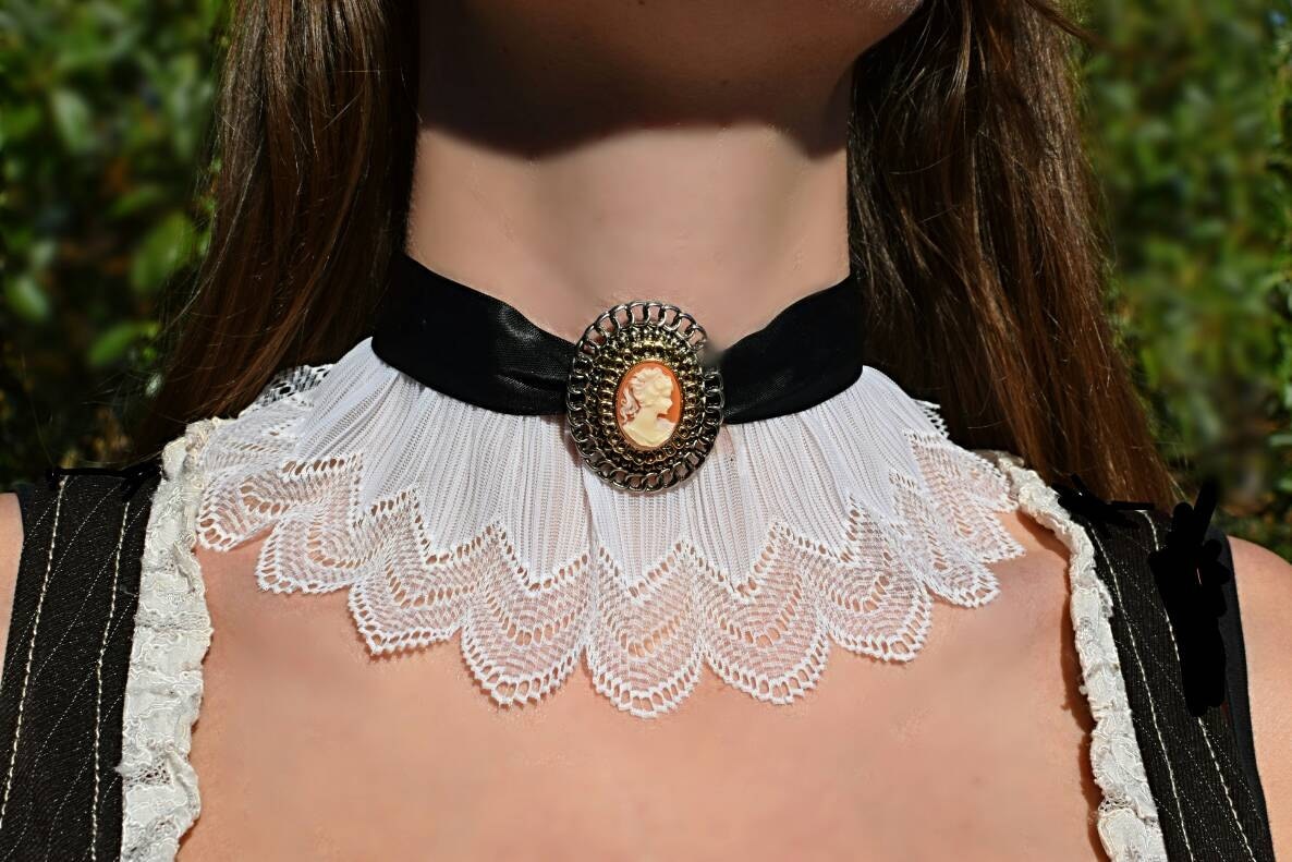 Mushroom Lace Choker Necklace